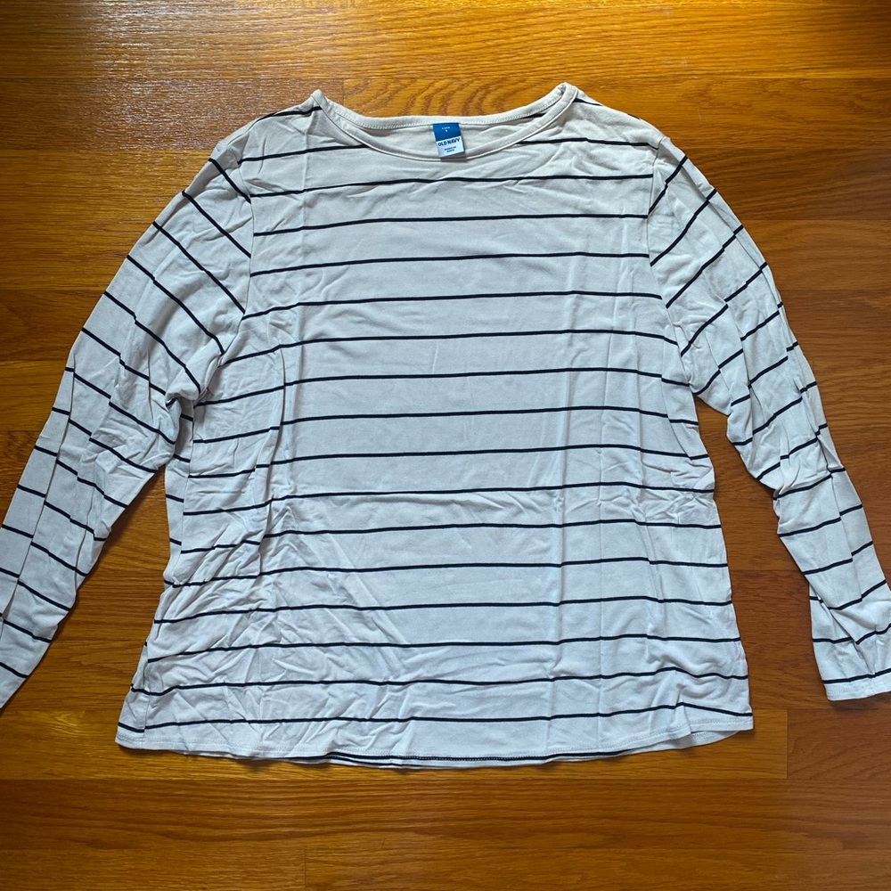 Old navy striped shirt size small